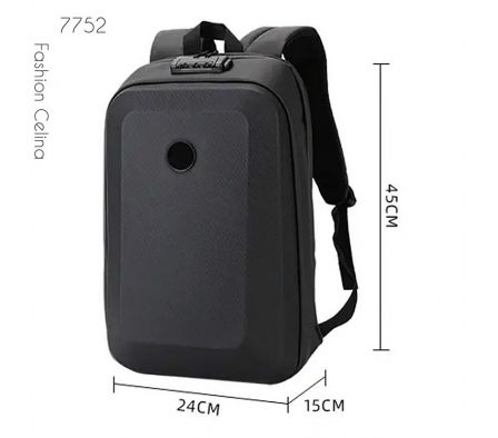 Mochila Portanotebook Carcasa Dura con Codigo de Seguridad c7752