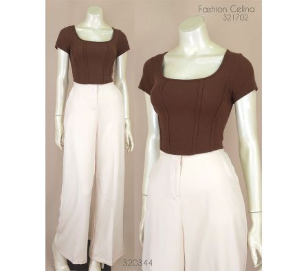 Blusa Crop Top Femenina PROMO c321702