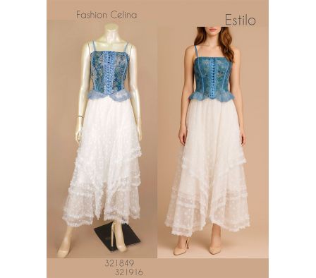 Pollera Falda de encaje c321916