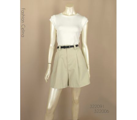 Short Femenino con Cinto C322014