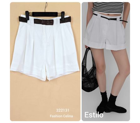 Short Femenino con Cinto C322131