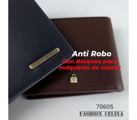 Billetera antirrobo masculina c70605