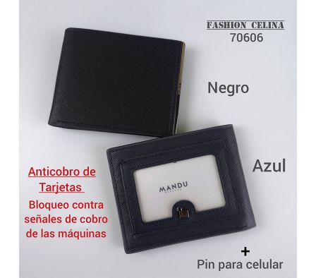 Billetera antirrobo masculina c70606