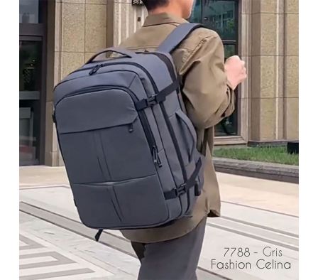 Mochila Maleta portanotebook con entrada USB expandible c7788