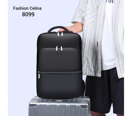 MOCHILA MASCULINA DE CUERO SIMIL C8099